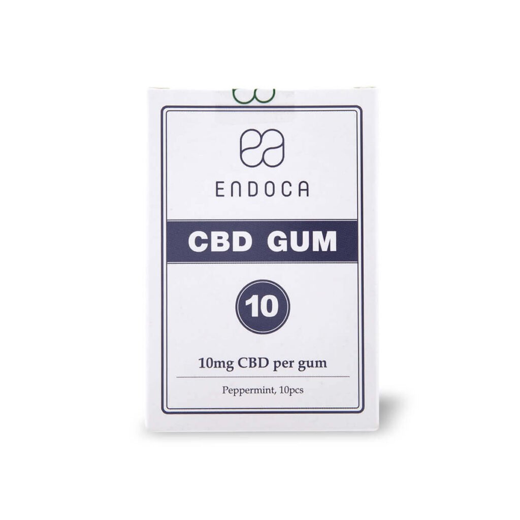 Τσίχλα με CBD Κανναβιδιόλη Endoca 100mg | 10mg ανά τσίχλα – 10τεμ.